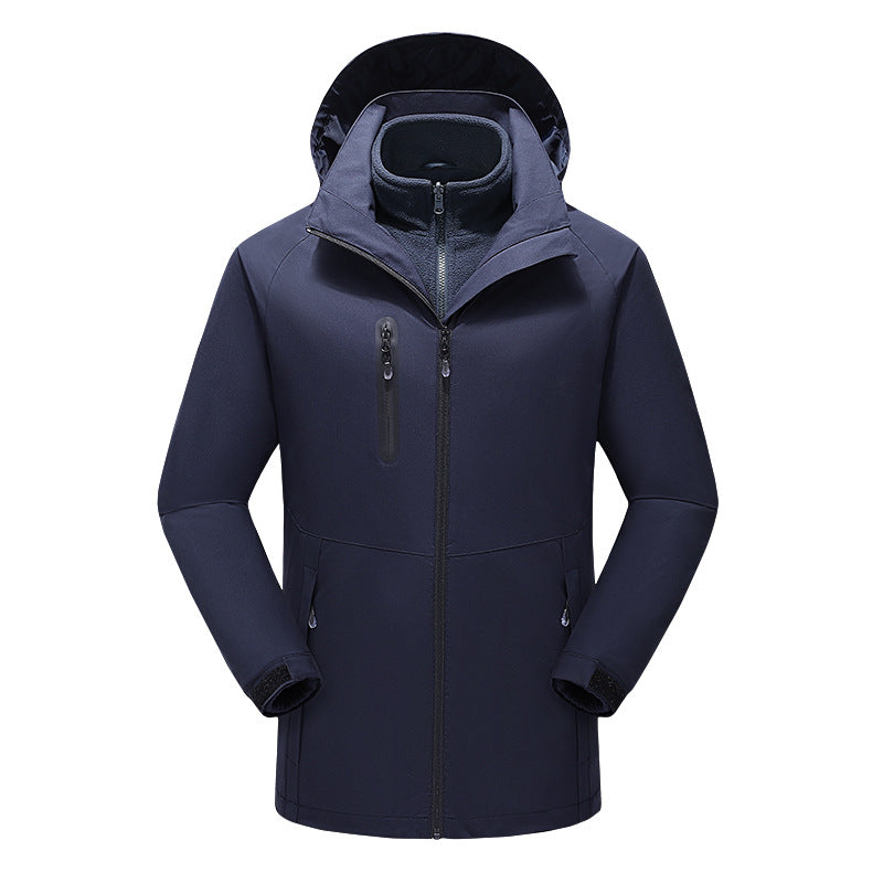 Forro polar tres en uno, chaqueta exterior con calefacción inteligente, traje calefactor de 15 zonas con control dual, ropa exterior, traje de senderismo, invierno