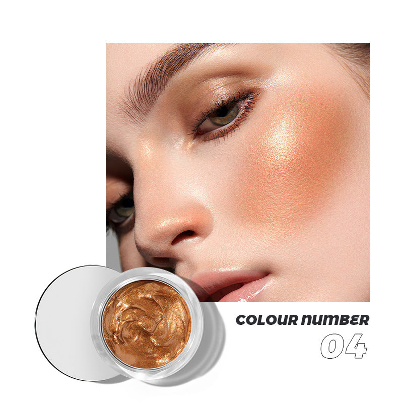 La sombra de ojos con rubor líquido de 10 colores de Pudaier ilumina los labios y las mejillas para darle un contorno natural con finos reflejos brillantes.