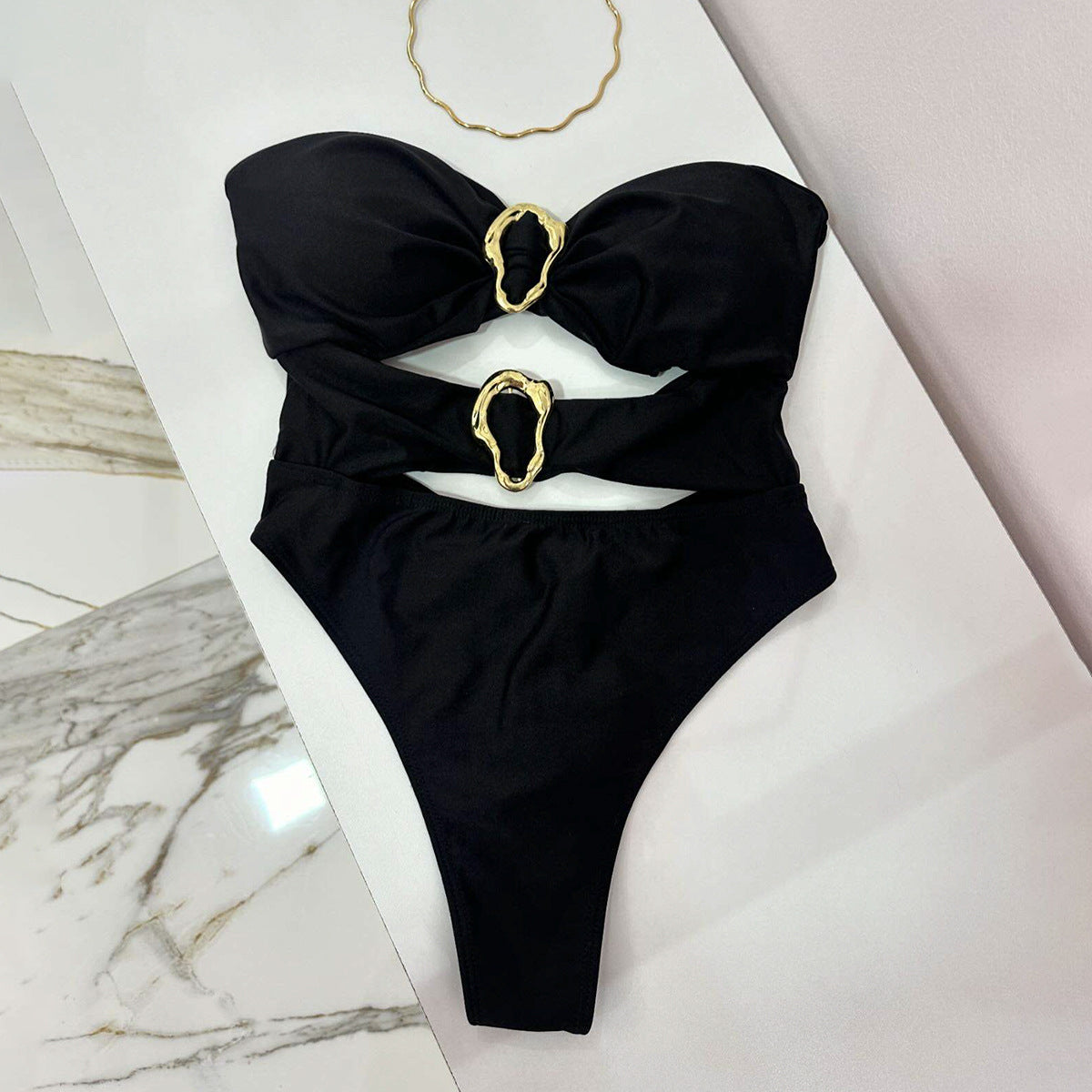 Mono de mujer nuevo bikini sexy traje de baño de color sólido para mujer