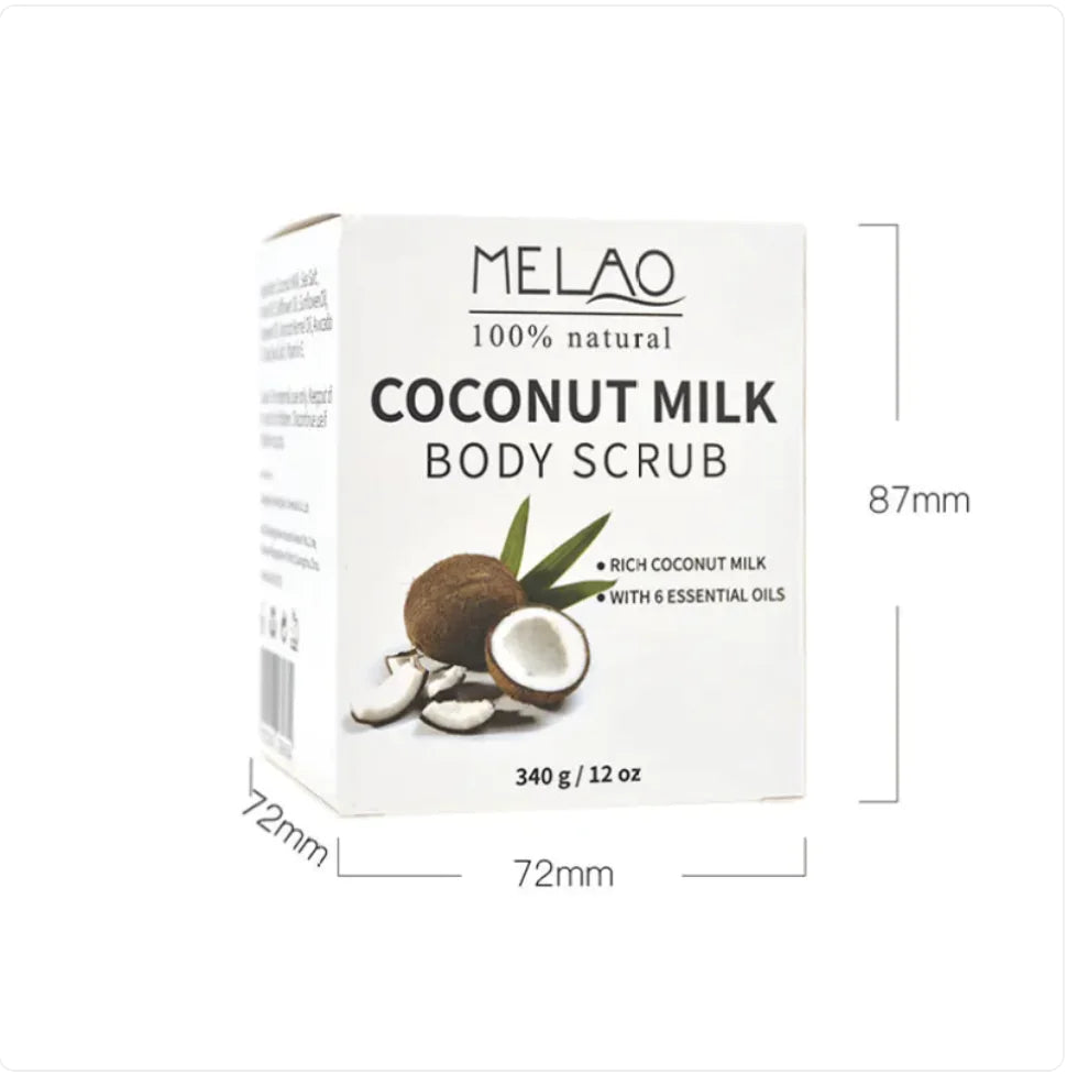 Exfoliante corporal con leche de coco