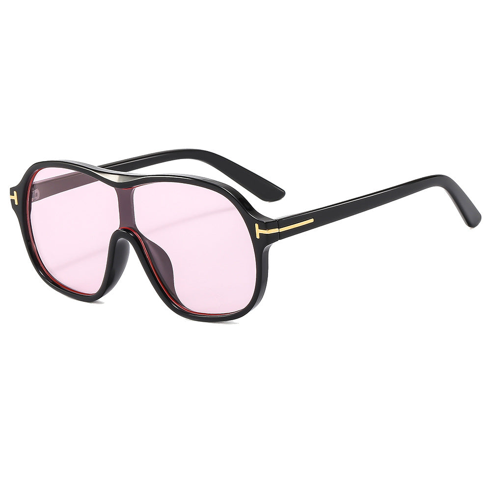 Gafas de sol con forma de sapo en forma de T Nuevas gafas de sol modernas, personalizadas, con montura grande y versátiles para mujer