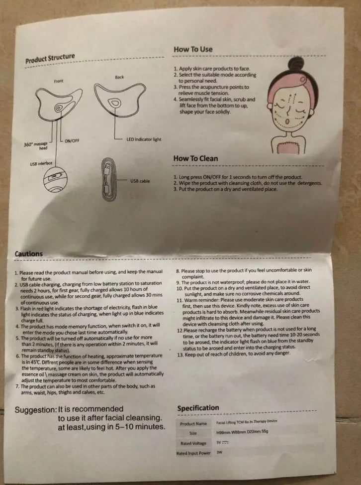 Masajeador eléctrico de terapia de raspado